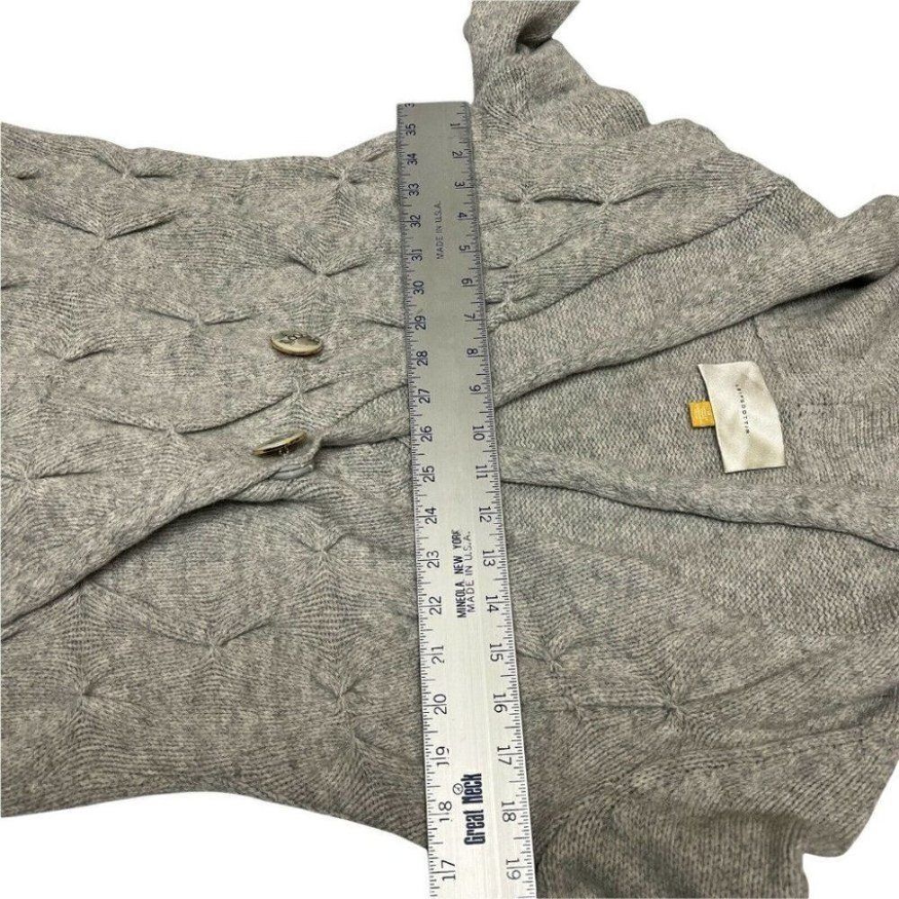 Leifsdottir Anthropologie M Wool Horse Buttoned Cardigan Sweater Spring Shawl - Picture 5 of 12